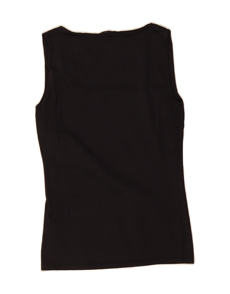 ZARA Womens Vest Top UK 12 Medium Black Polyamide Vintage Zara and Second-Hand Zara from Messina Hembry 
