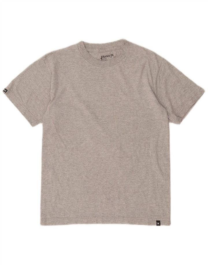 Hurley Mens T-Shirt Top Small Grey Flecked Cotton