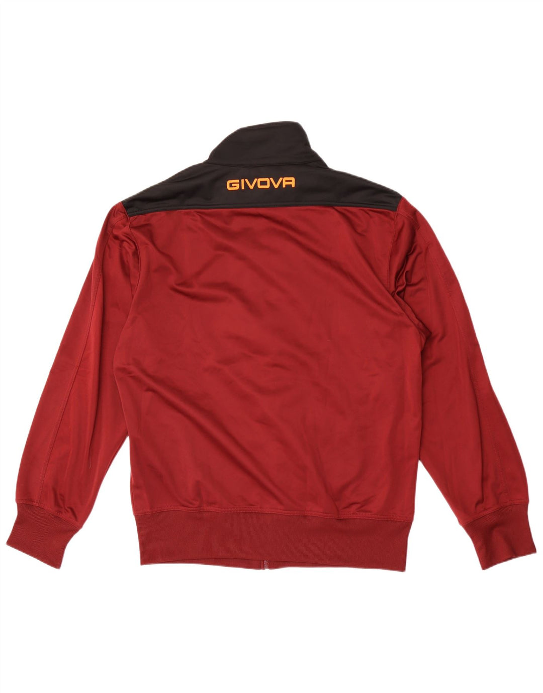 Givova Mens Graphic Tracksuit Top Jacket XL Burgundy Colourblock Polyester