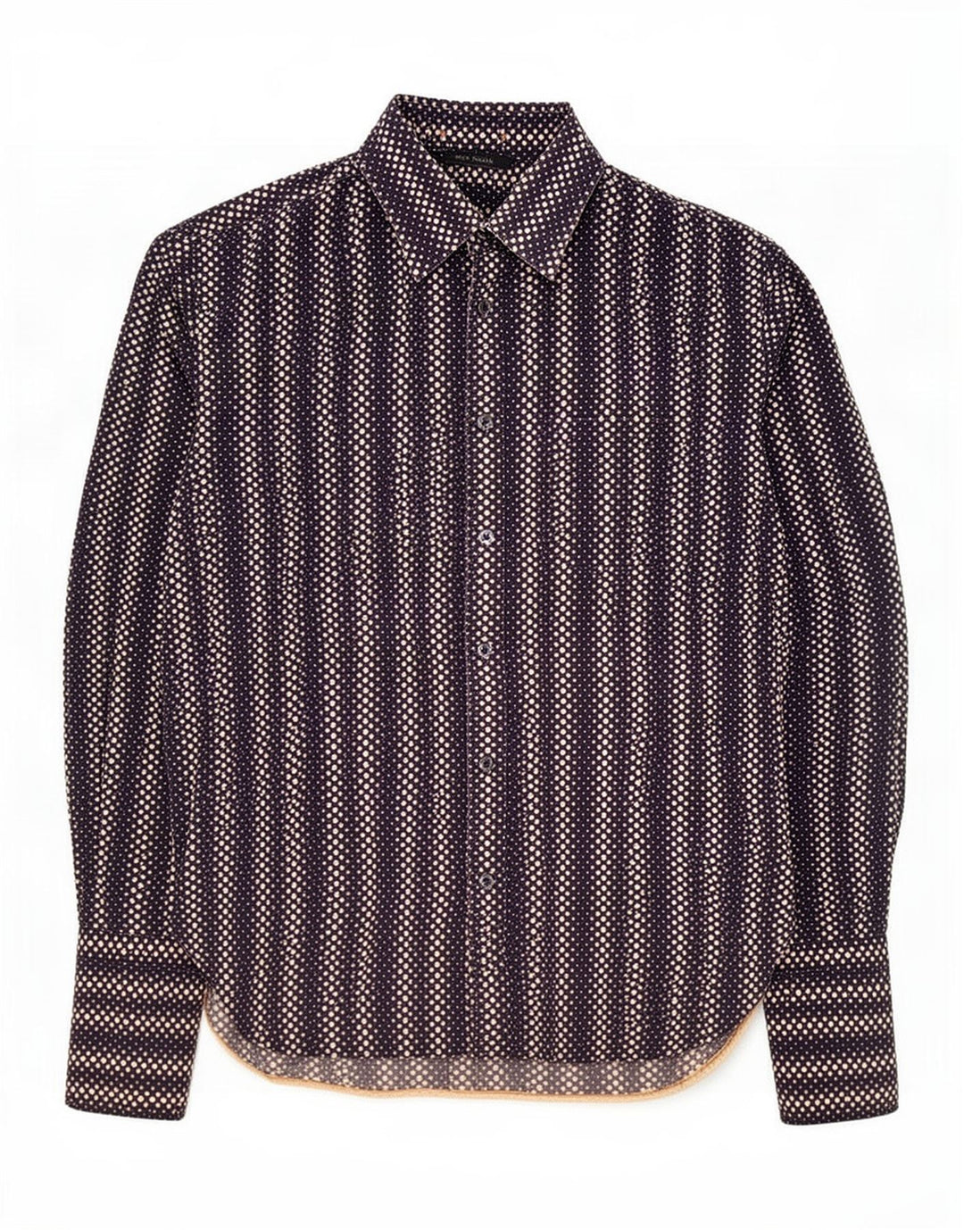Paul Smith Mens Shirt Medium Navy Blue Spotted Cotton