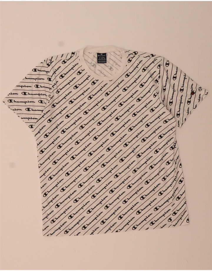 CHAMPION Mens Graphic T-Shirt Top XL White