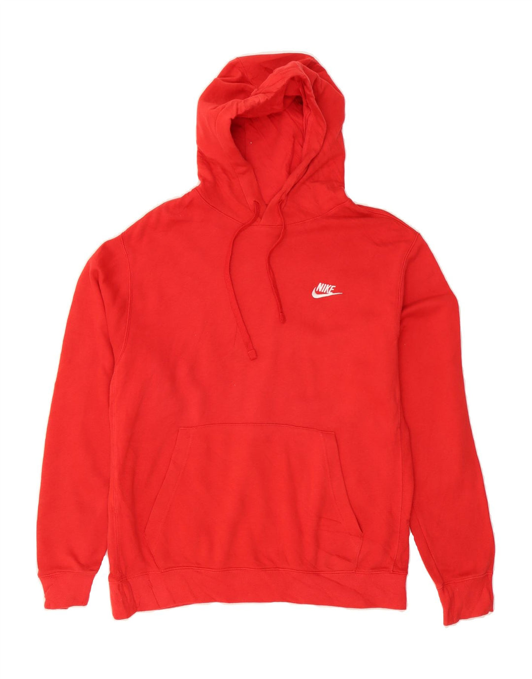 NIKE Mens Hoodie Jumper Small Red Cotton Vintage Nike and Second-Hand Nike from Messina Hembry 