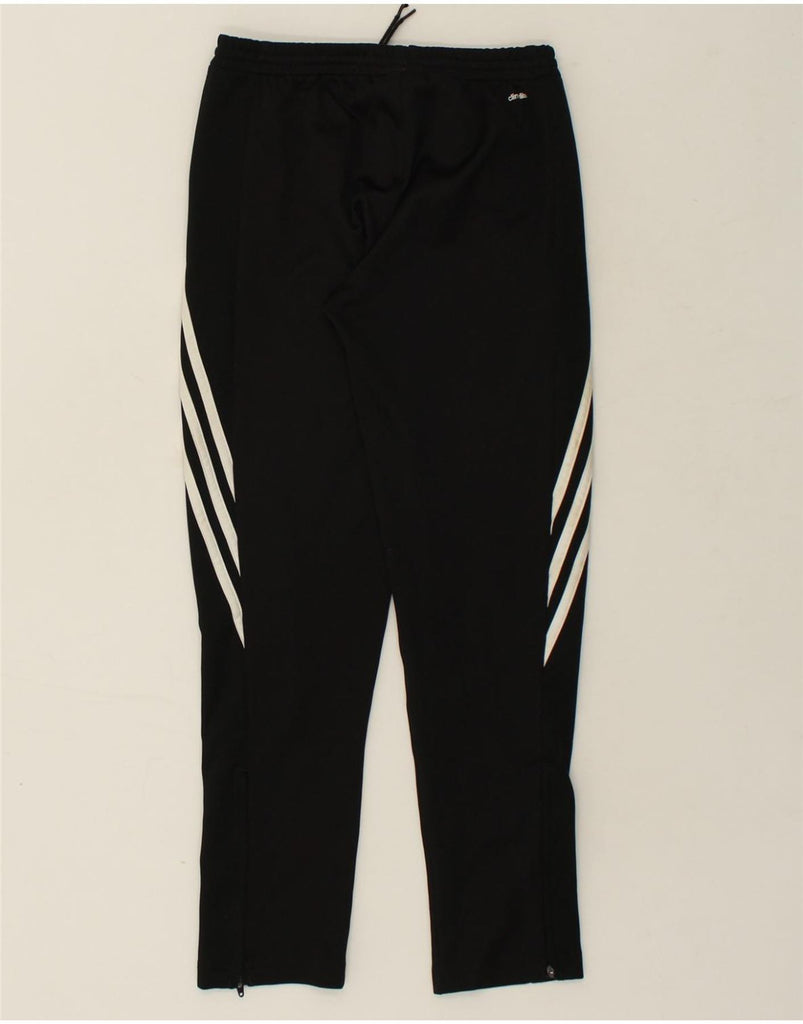 ADIDAS Boys Climalite Tracksuit Trousers 11-12 Years Large Black Polyester | Vintage Adidas | Thrift | Second-Hand Adidas | Used Clothing | Messina Hembry 