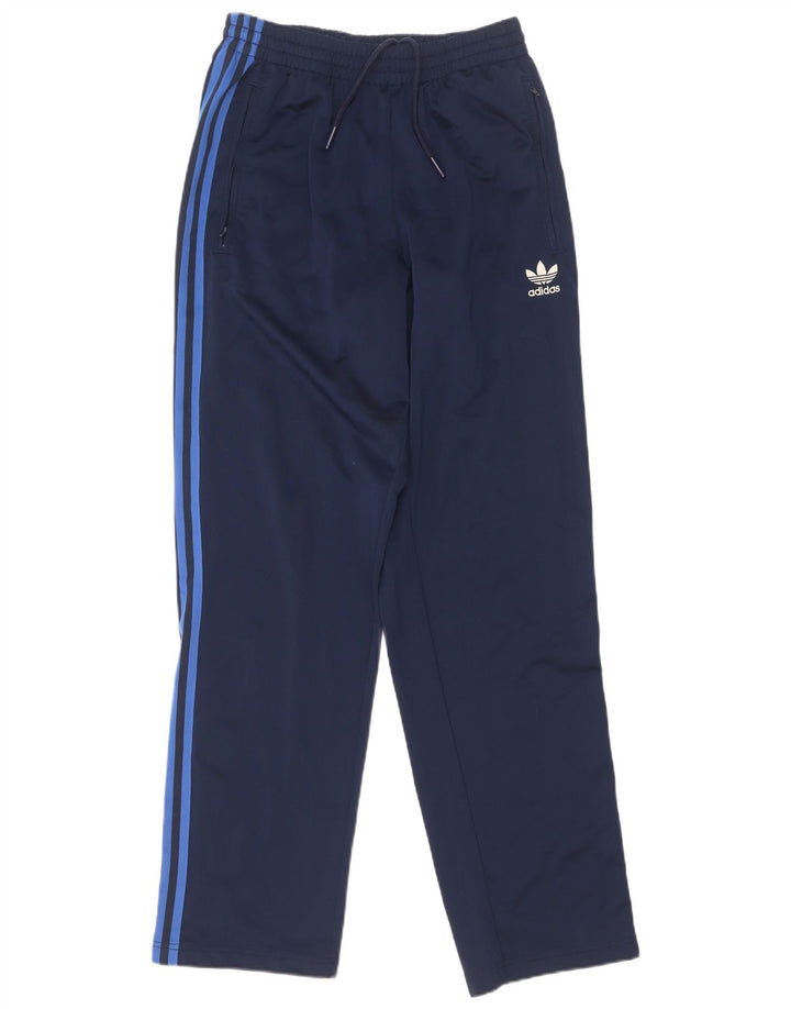 Adidas Mens Tracksuit Trousers Small Navy Blue Polyester