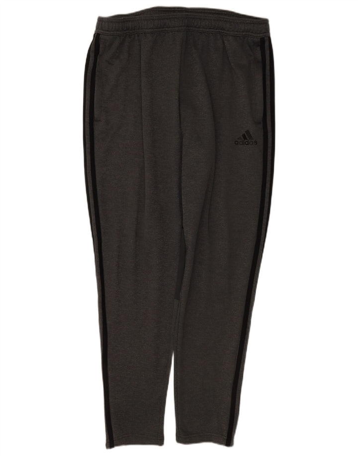 Adidas Mens Tracksuit Trousers Large Grey Polyester