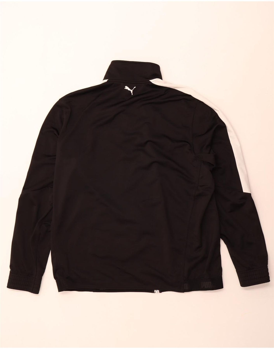 Puma Mens Tracksuit Top Jacket 2XL Black Colourblock Polyester