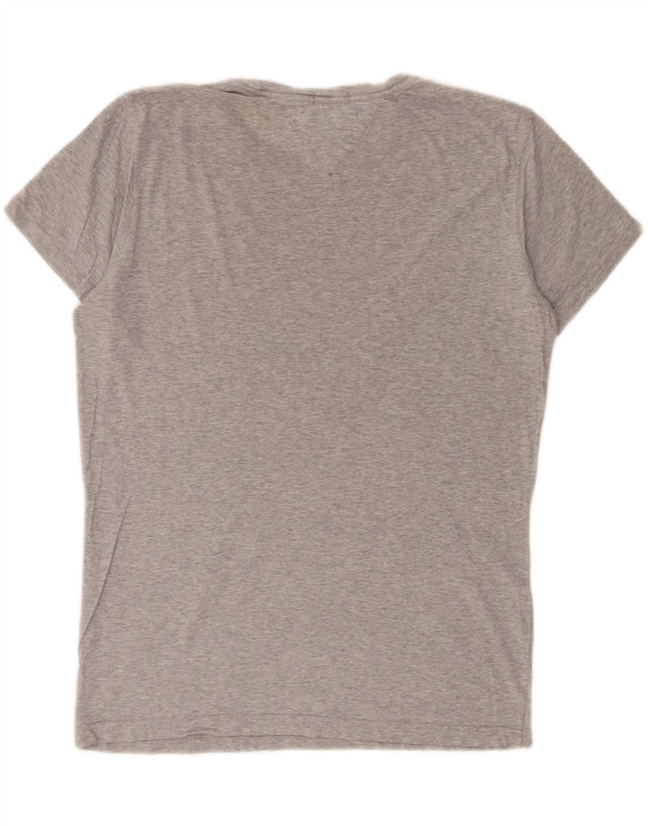 TOMMY HILFIGER Mens Graphic T-Shirt Top Medium Grey Vintage Tommy Hilfiger and Second-Hand Tommy Hilfiger from Messina Hembry 