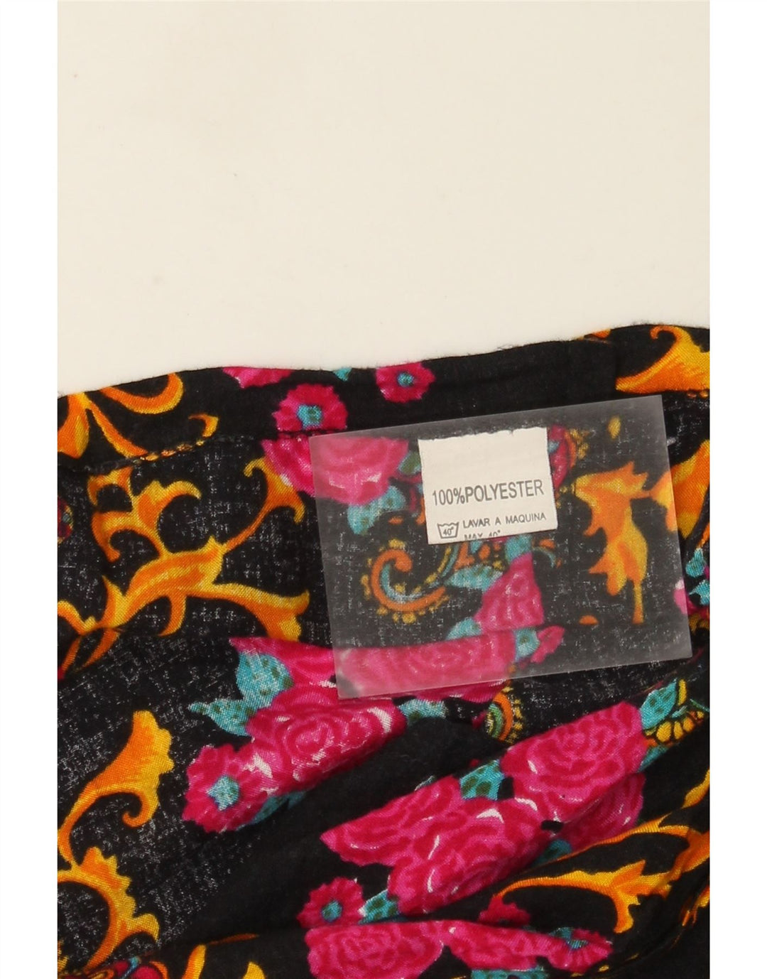 Vintage Womens Wrap Skirt W32 Large Multicoloured Floral Polyester