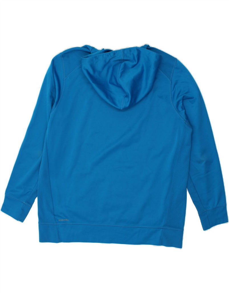 REEBOK Mens Graphic Hoodie Jumper XL Blue Polyester Vintage Reebok and Second-Hand Reebok from Messina Hembry 