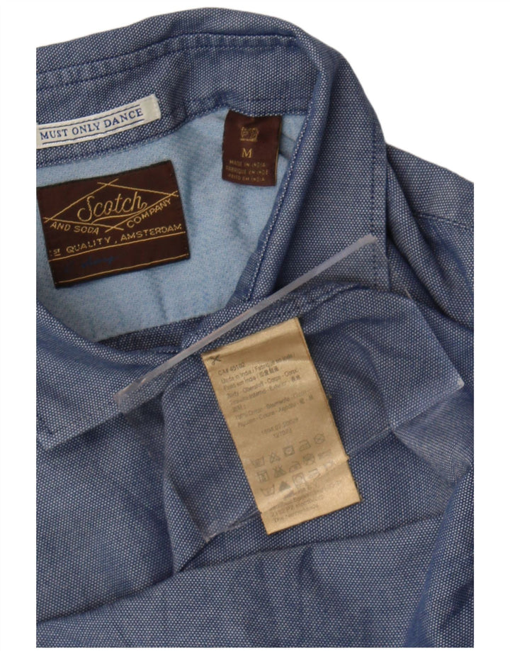 Scotch & Soda Mens Shirt Medium Blue Cotton