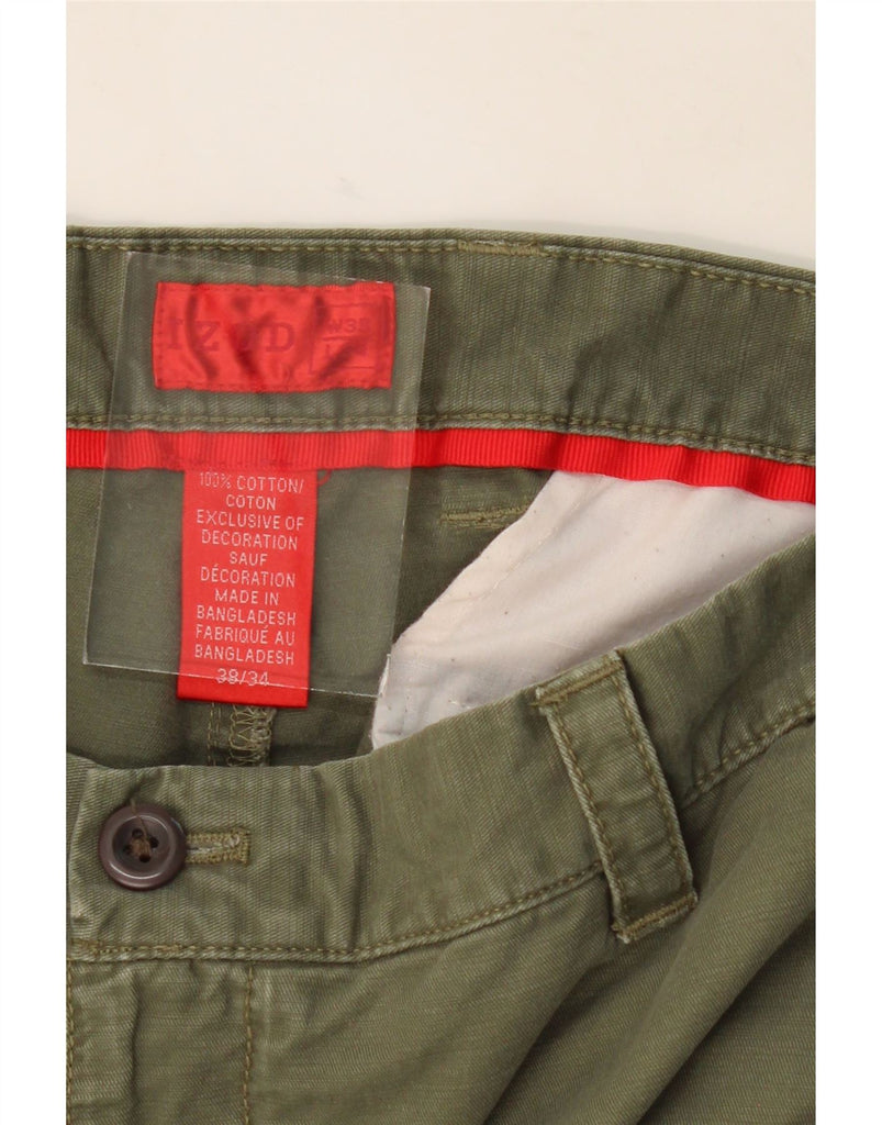 IZOD Mens Straight Chino Trousers W38 L34 Khaki Cotton Vintage Izod and Second-Hand Izod from Messina Hembry 