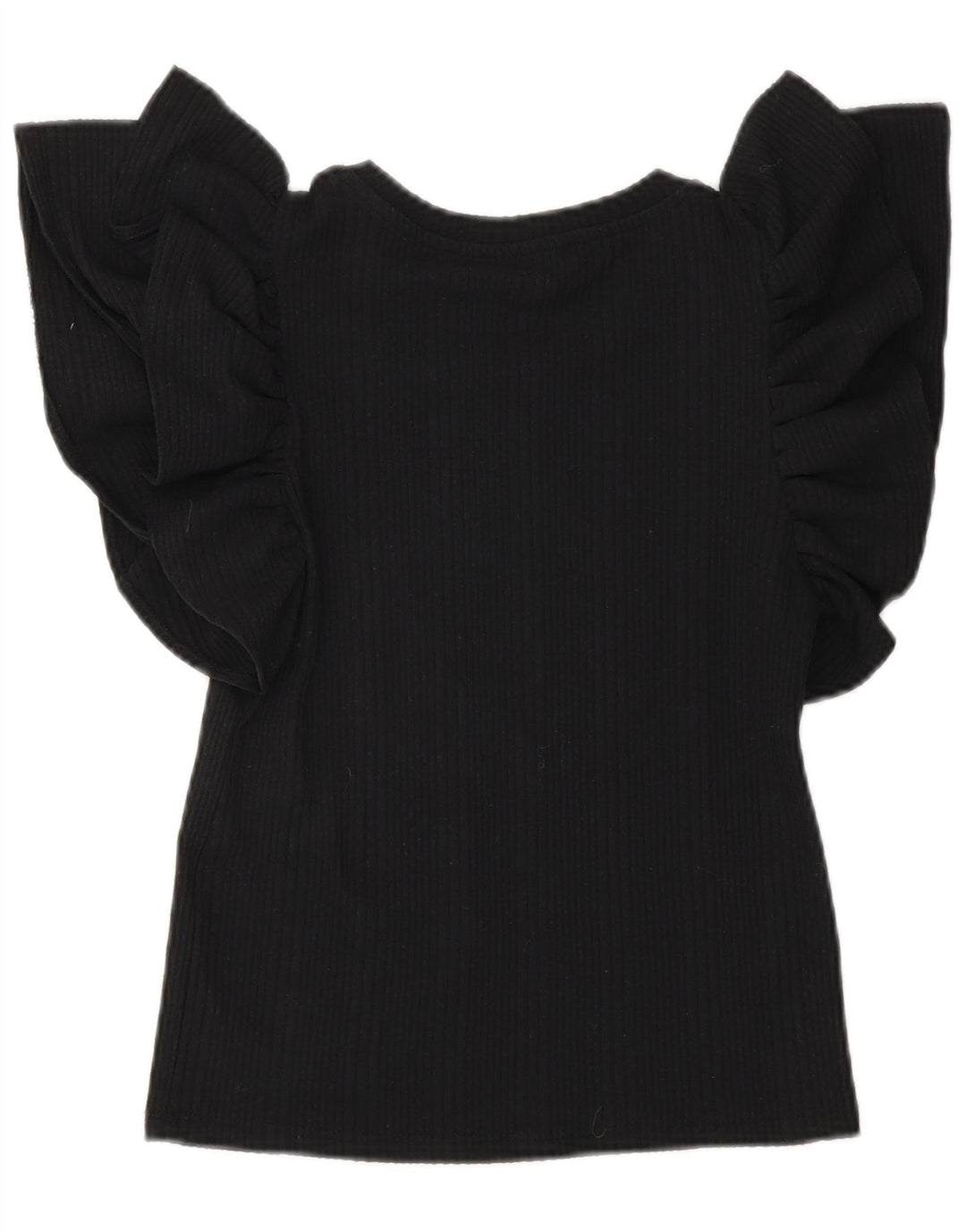 Zara Womens Crop Blouse Top UK 10 Small Black