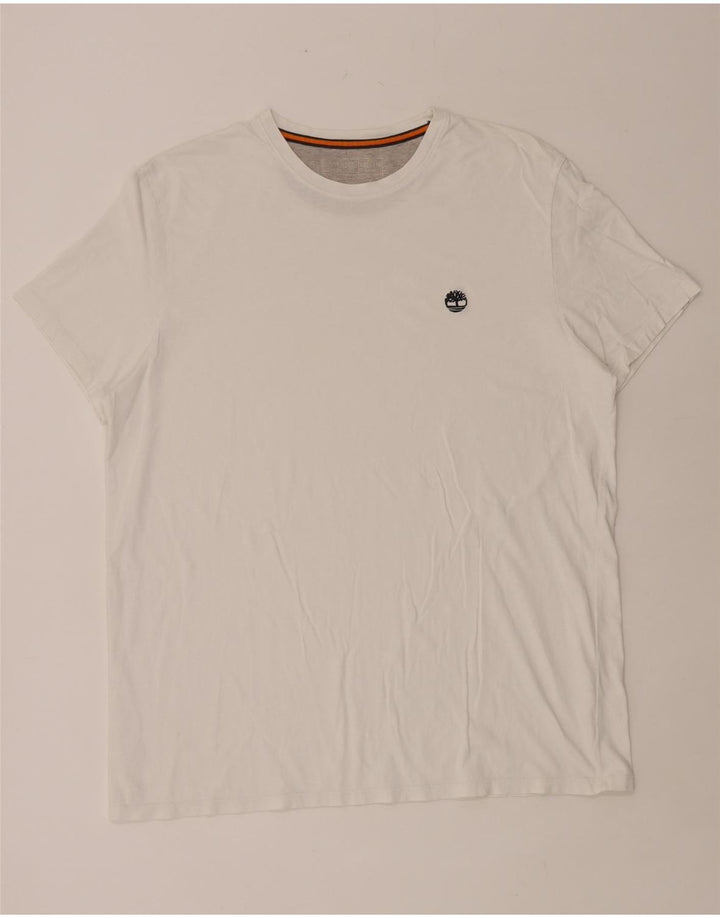 Timberland Mens Slim Fit T-Shirt Top 2XL White