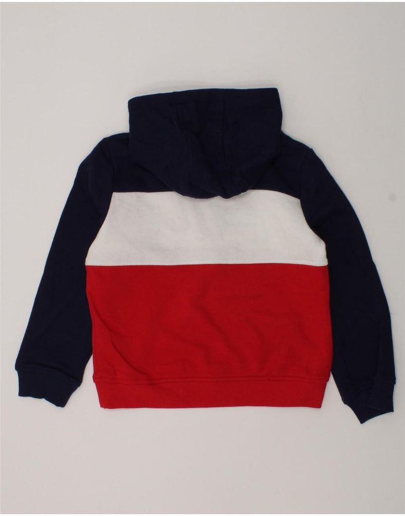 FILA Boys Graphic Hoodie Jumper 4-5 Years Navy Blue Colourblock Cotton | Vintage Fila | Thrift | Second-Hand Fila | Used Clothing | Messina Hembry 