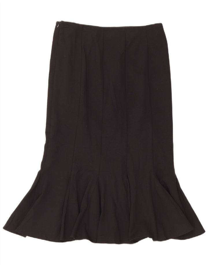 Marks & Spencer Womens Mermaid Skirt UK 10 Small W30 Black Polyester