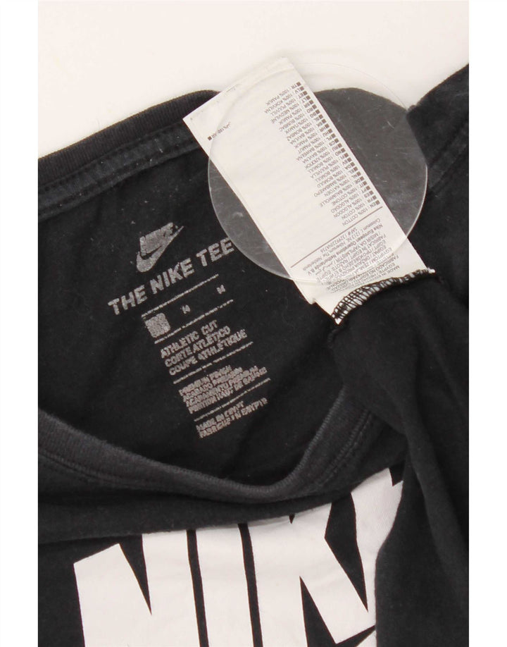 Nike Mens Graphic T-Shirt Top Medium Black Cotton