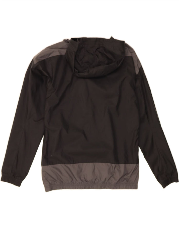 PUMA Mens Hooded Tracksuit Top Jacket Medium Black Colourblock Polyester Vintage Puma and Second-Hand Puma from Messina Hembry 