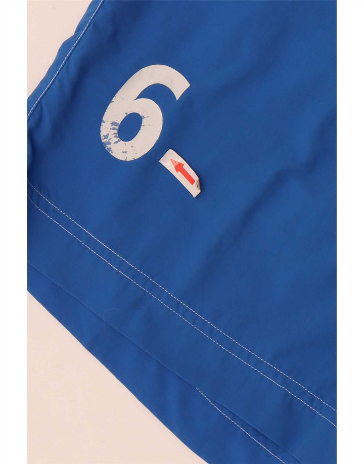 Asics Mens Graphic Chino Shorts XL W36 Blue Colourblock Polyamide
