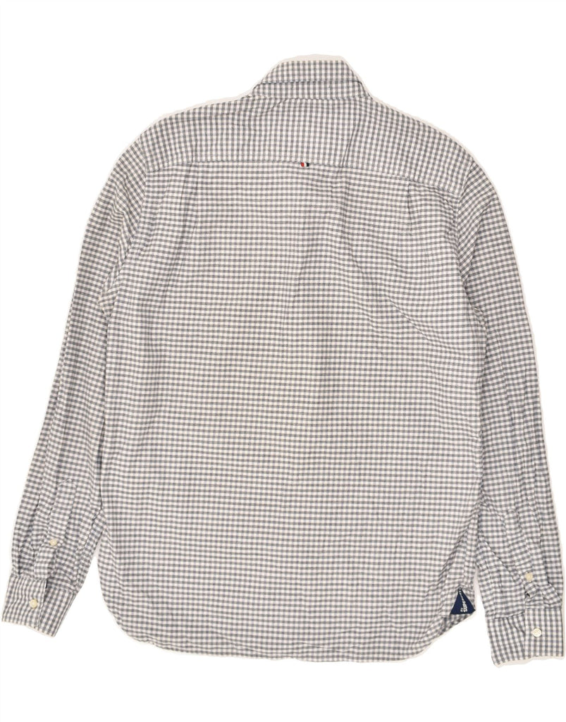 SUPERDRY Mens Shirt Large Grey Gingham Cotton | Vintage Superdry | Thrift | Second-Hand Superdry | Used Clothing | Messina Hembry 