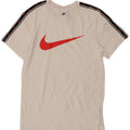 Nike Mens Graphic T-Shirt Top Small White Colourblock Cotton