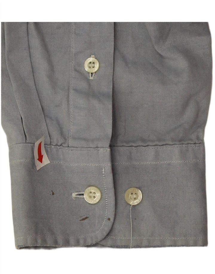 Lacoste Mens Shirt Size 44 XL Blue Cotton