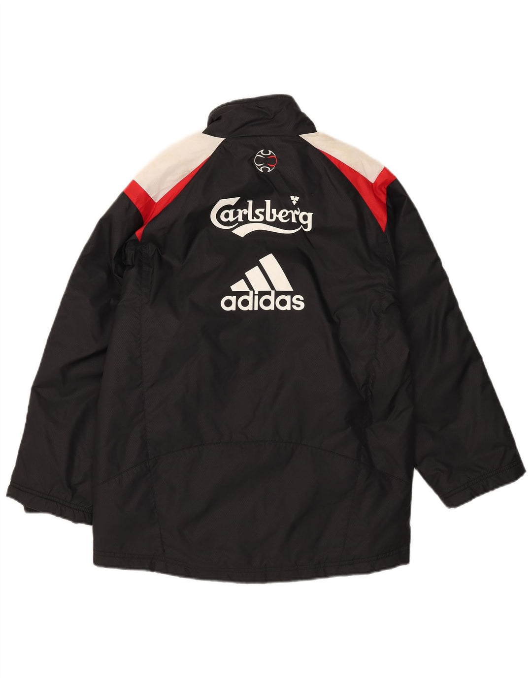 Adidas Boys Graphic Padded Jacket 11-12 Years Black Colourblock Nylon