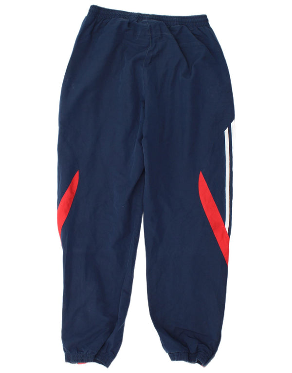 ADIDAS Mens Tracksuit Trousers Joggers Medium  Navy Blue Colourblock