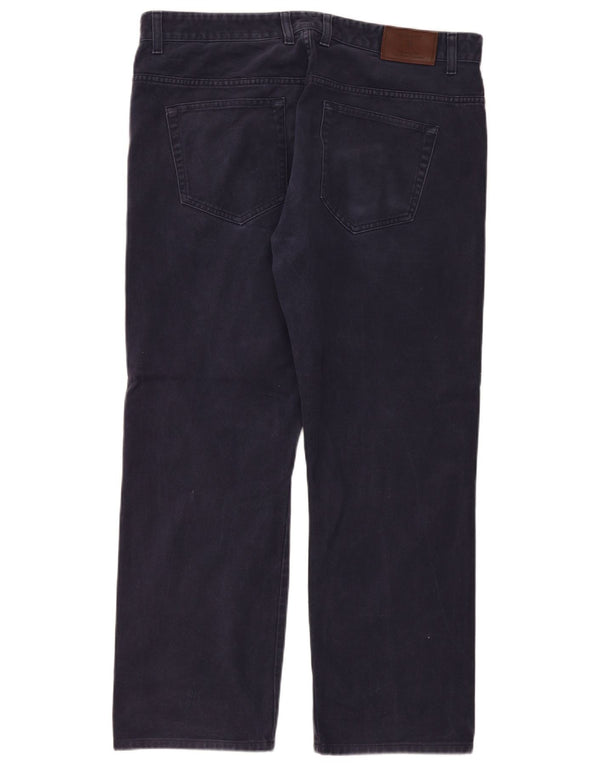 Gant Mens Jason Regular Fit Straight Jeans W38 L32 Navy Blue Cotton