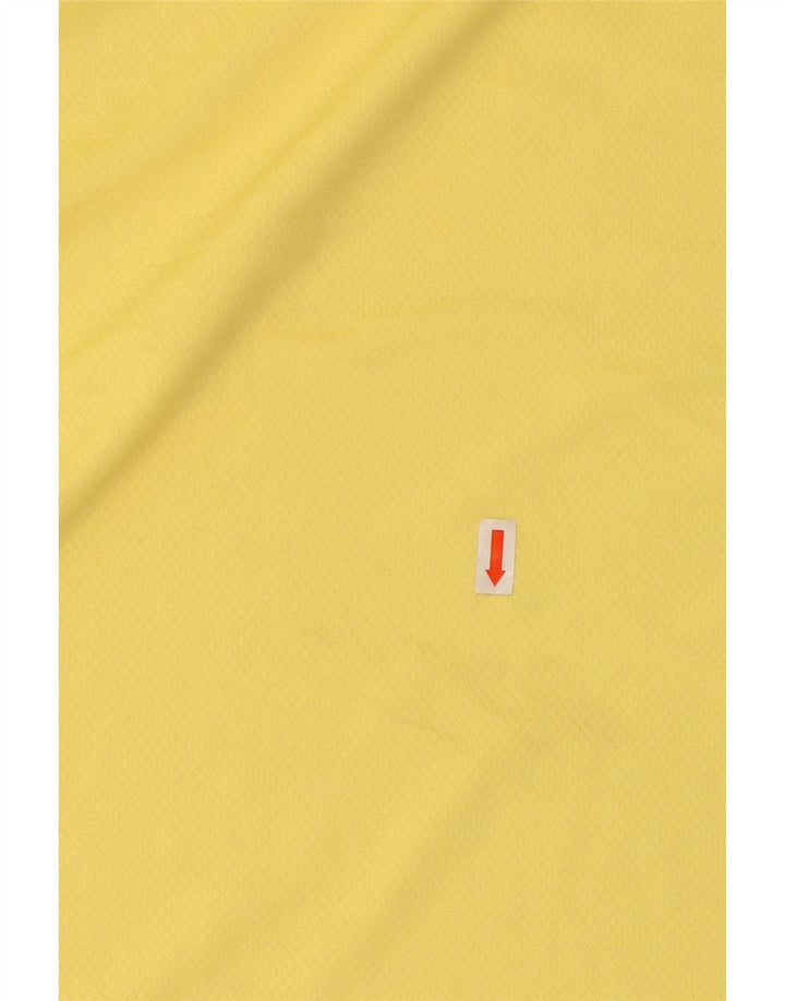 IZOD Mens Golf Polo Shirt XL Yellow Polyester