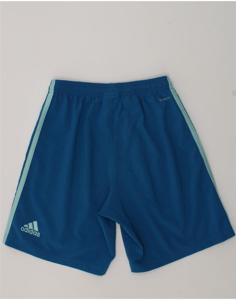 ADIDAS Boys FC Bayern Munchen Sport Shorts 9-10 Years Blue Polyester | Vintage Adidas | Thrift | Second-Hand Adidas | Used Clothing | Messina Hembry 