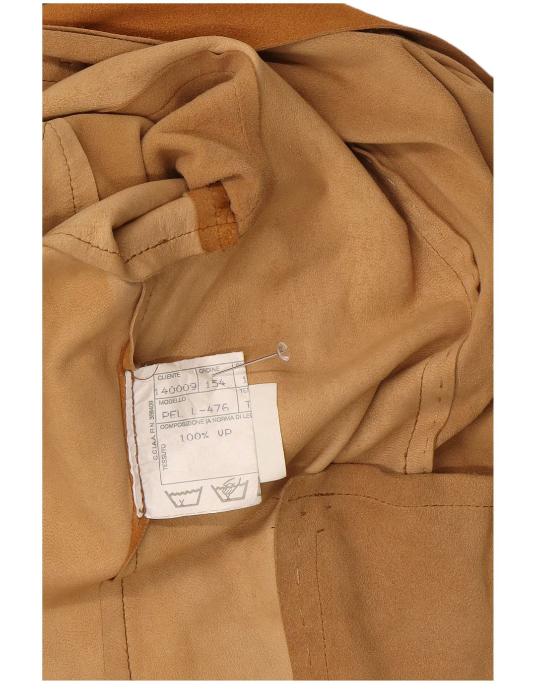 Vintage Womens Suede Overshirt Shirt IT 44 Medium Beige Leather