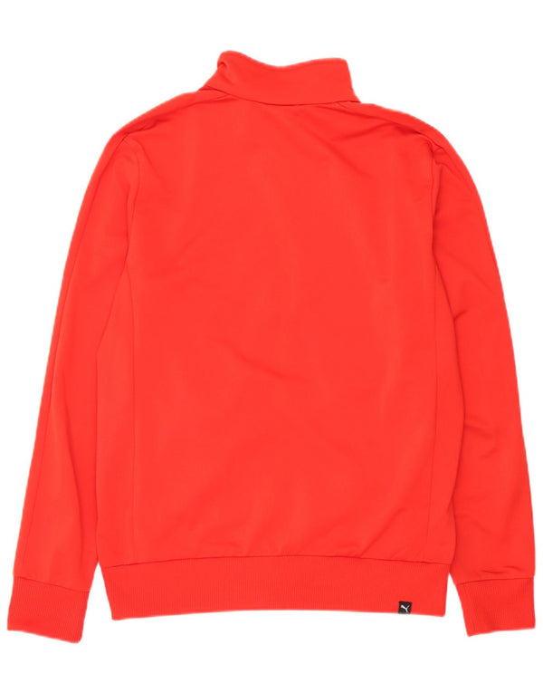 Puma Mens Tracksuit Top Jacket Small Red Polyester