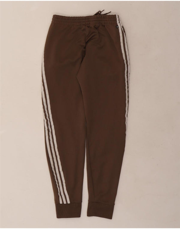 Adidas Womens Tracksuit Trousers Joggers UK 8 Small Brown