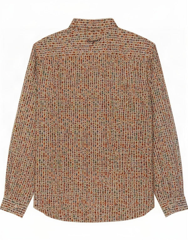Desigual Mens Shirt XL Multicoloured Geometric Cotton