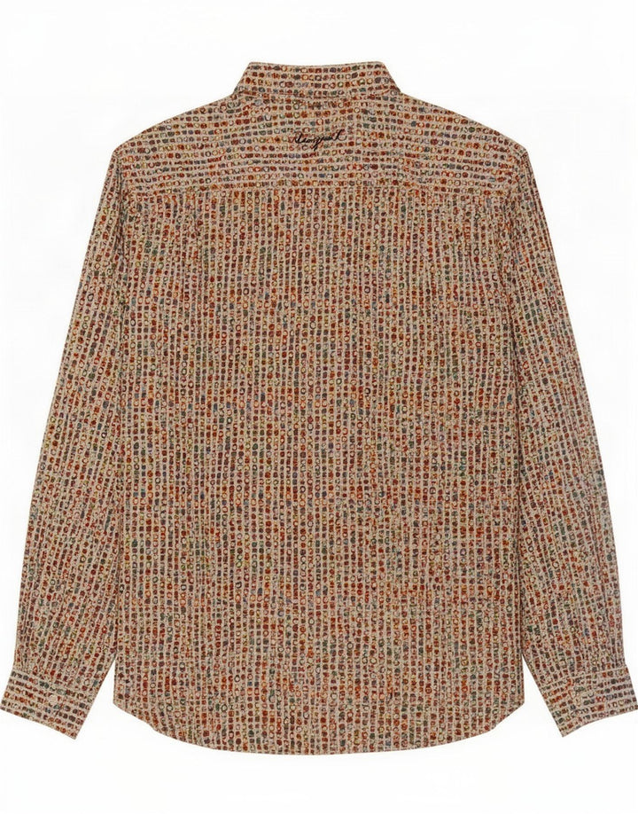 Desigual Mens Shirt XL Multicoloured Geometric Cotton
