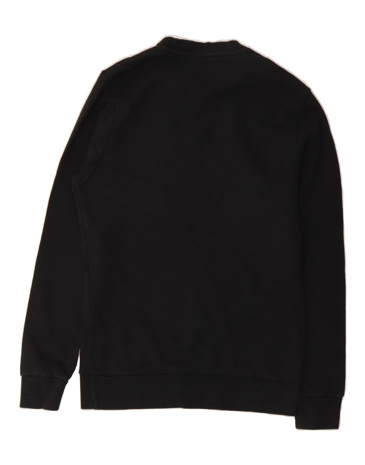 REEBOK Mens Sweatshirt Jumper Small Black Cotton Vintage Reebok and Second-Hand Reebok from Messina Hembry 