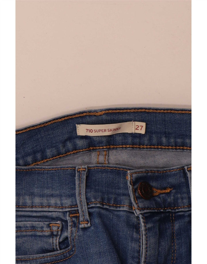 Levi's Womens 710 Super Skinny Jeans W27 L28 Blue