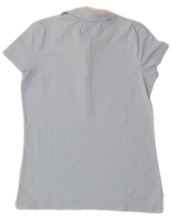 Tommy Hilfiger Womens Polo Shirt UK 10 Small Blue
