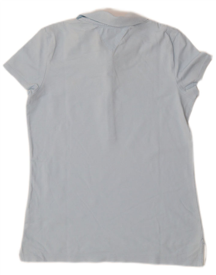 Tommy Hilfiger Womens Polo Shirt UK 10 Small Blue