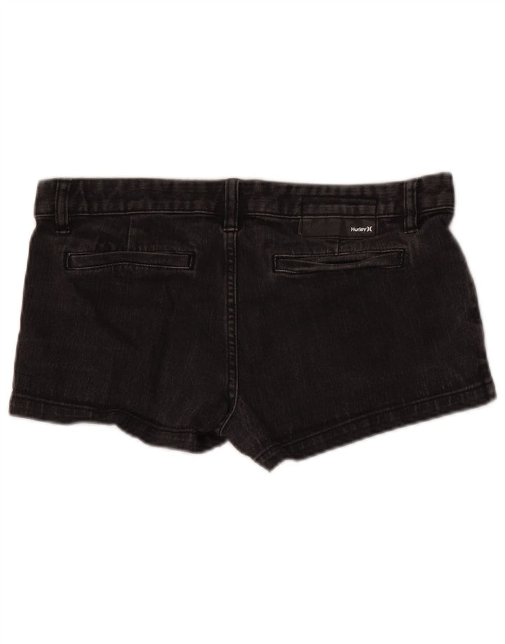 Hurley Womens Denim Shorts W29 Medium Black Cotton