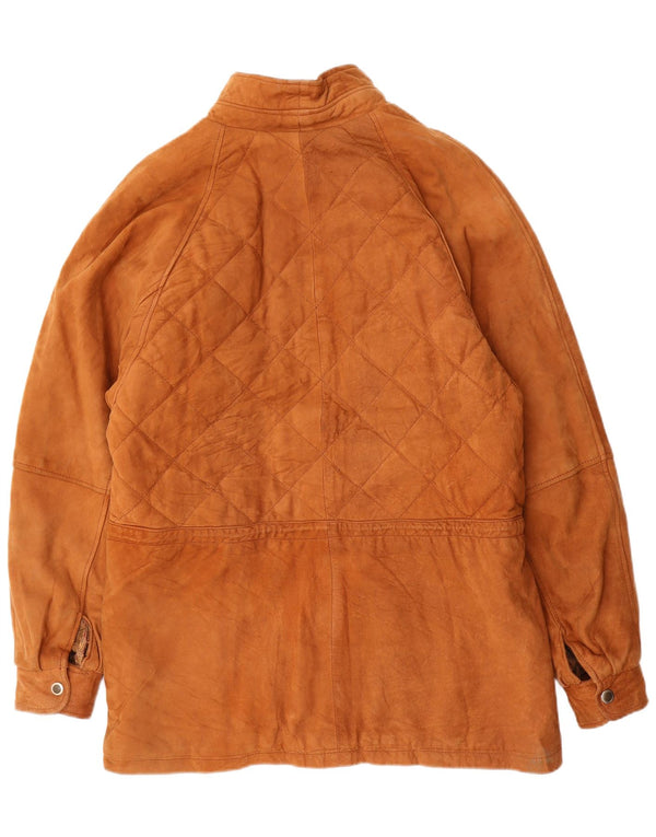 Vintage Mens Suede Jacket UK 42 XL Brown Leather