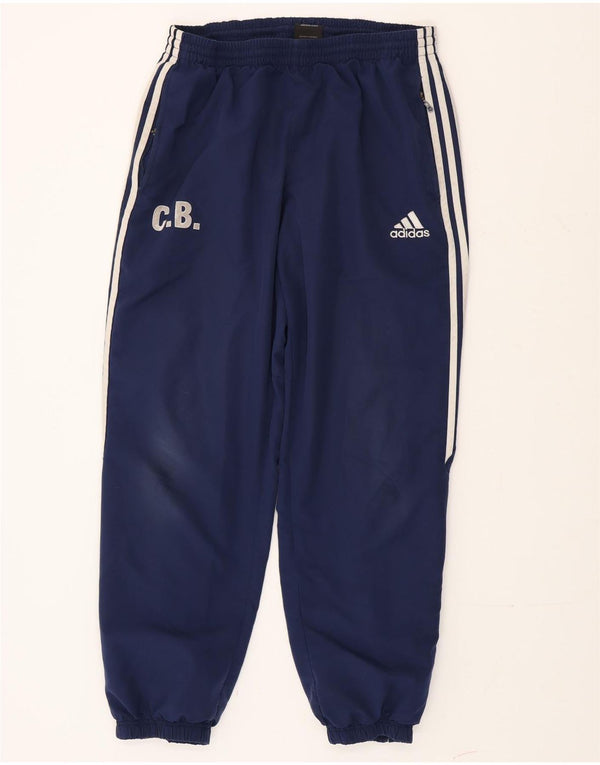 Adidas Mens Tracksuit Trousers Joggers UK 44/46 Large  Navy Blue Polyester