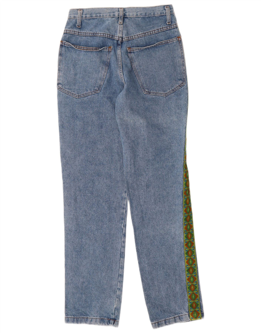 General Company Womens Straight Jeans W30 L33 Blue Geometric