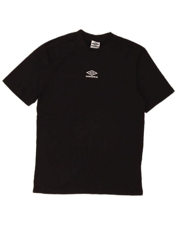 Umbro Mens Graphic T-Shirt Top Small Black Cotton
