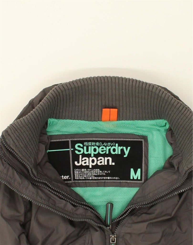 SUPERDRY Womens Rain Jacket UK 12 Medium Grey Nylon | Vintage Superdry | Thrift | Second-Hand Superdry | Used Clothing | Messina Hembry 