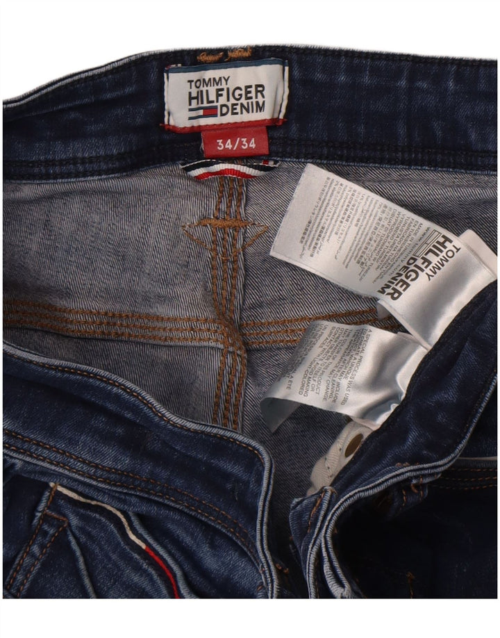 Tommy Hilfiger Mens Ryan Bootcut Jeans W34 L34 Blue Cotton
