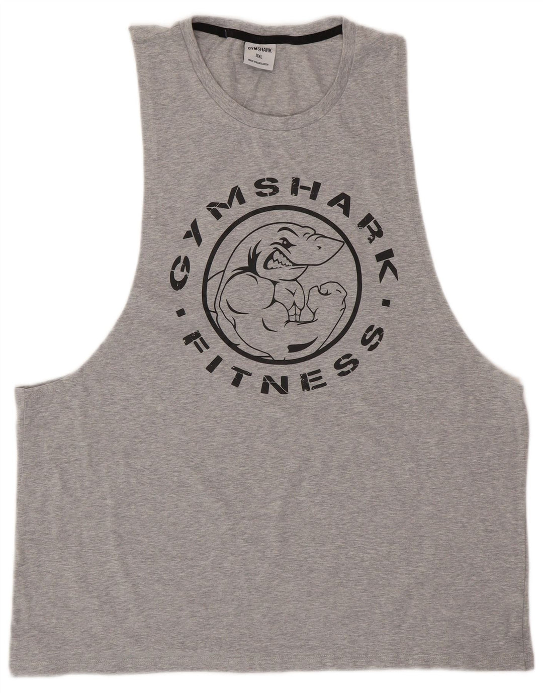 GYMSHARK Mens Graphic Vest Top 2XL Grey