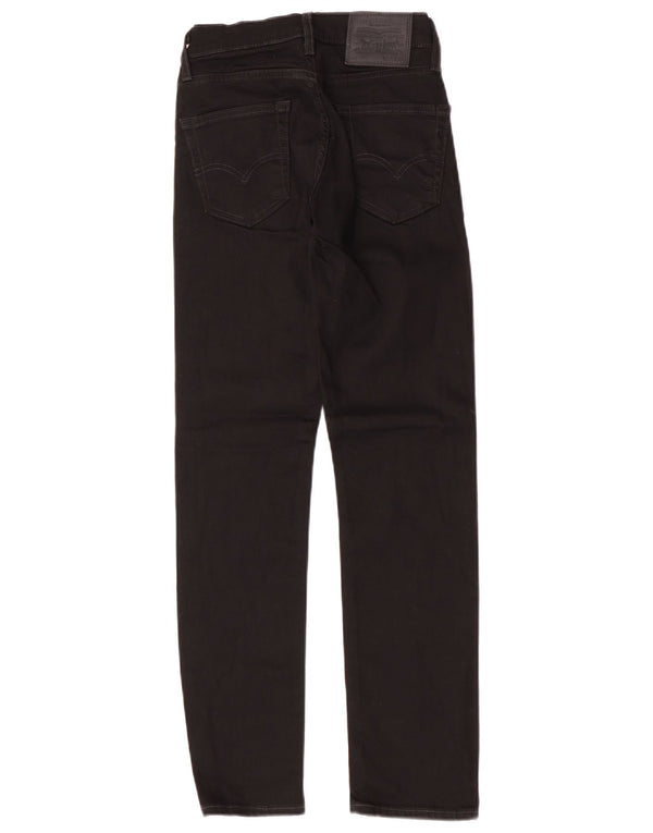 Levi's Womens 511 Slim Jeans W28 L30 Black Cotton