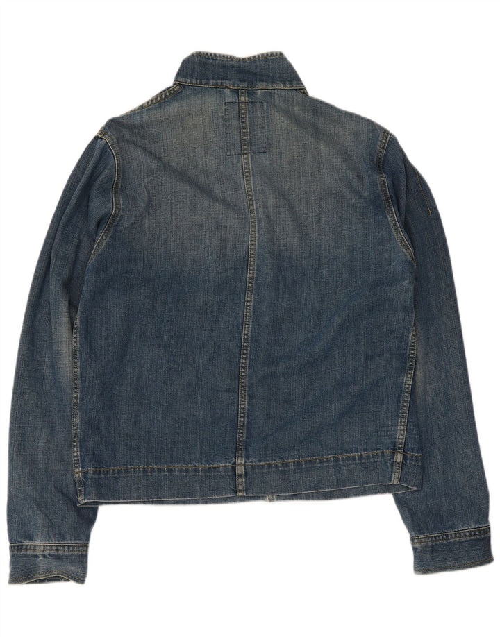 Playlife Mens Denim Jacket UK 42 XL Blue Cotton