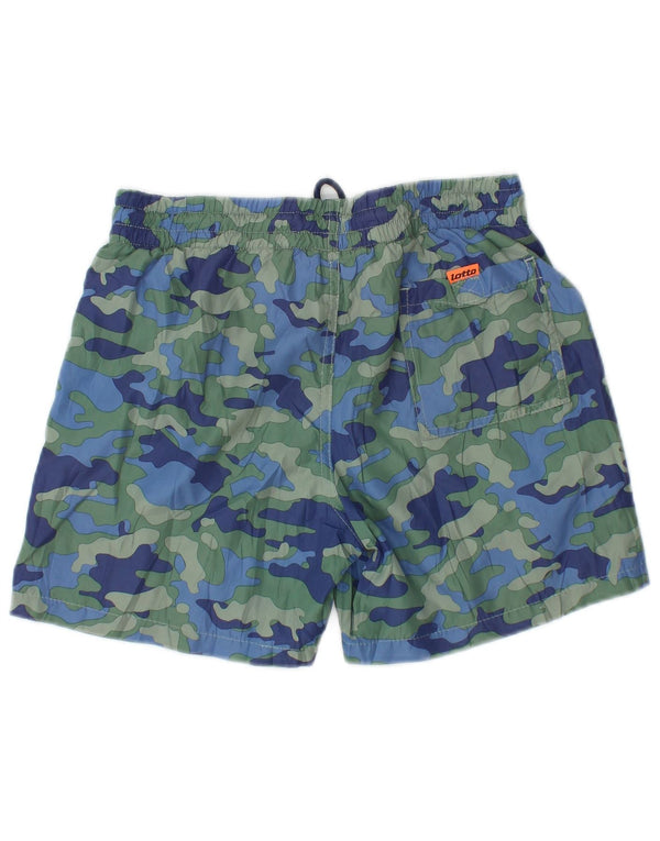 LOTTO Boys Graphic Swimming Shorts 11-12 Years  Green Camouflage Polyester
